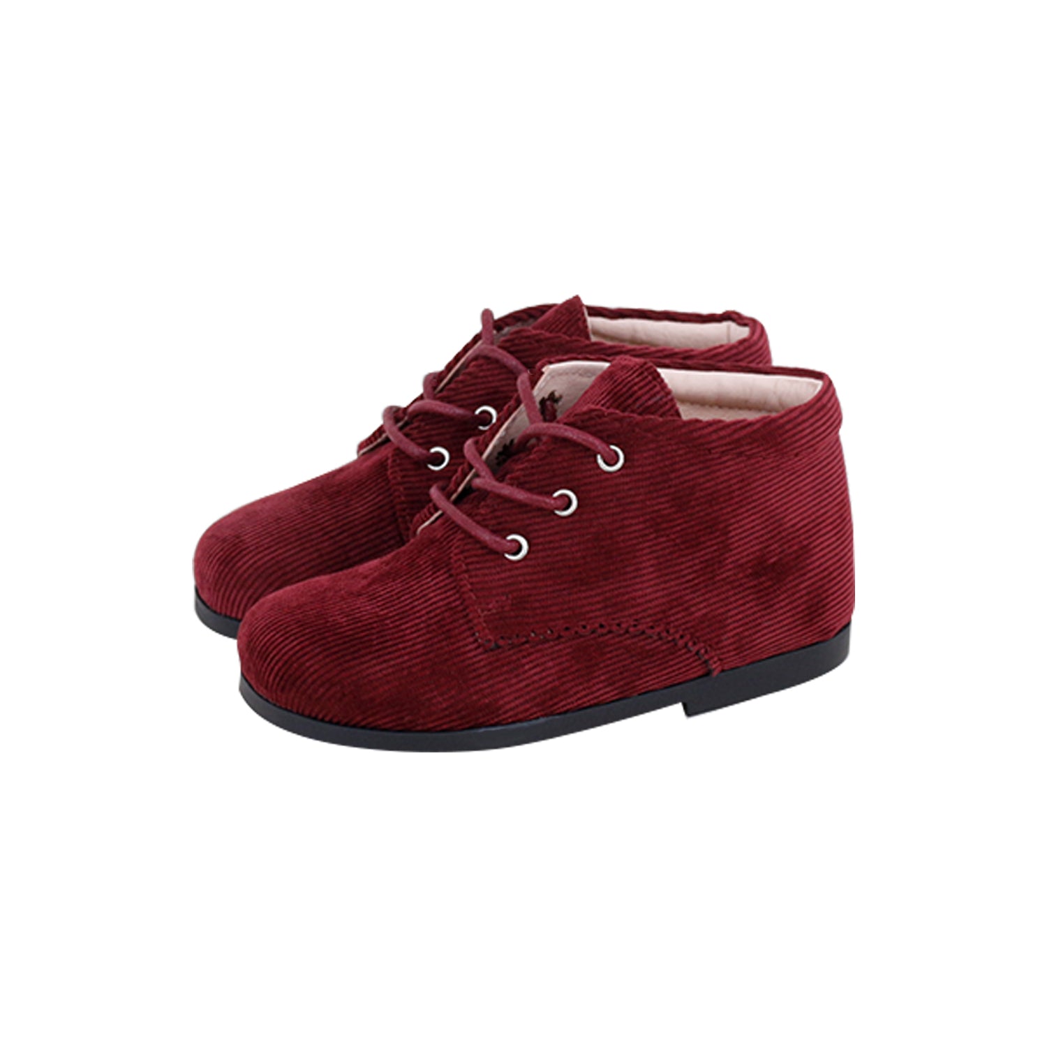 Model 1 Burgundy Corduroy Ribbed High-top