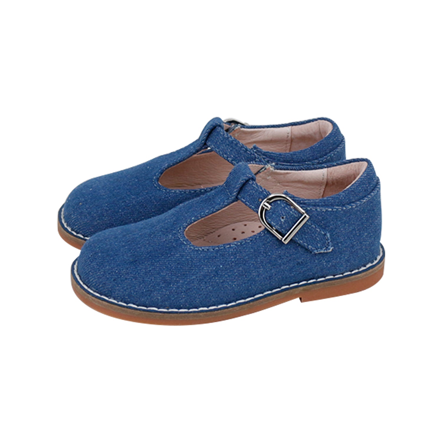 Blue Denim 1 T-Strap