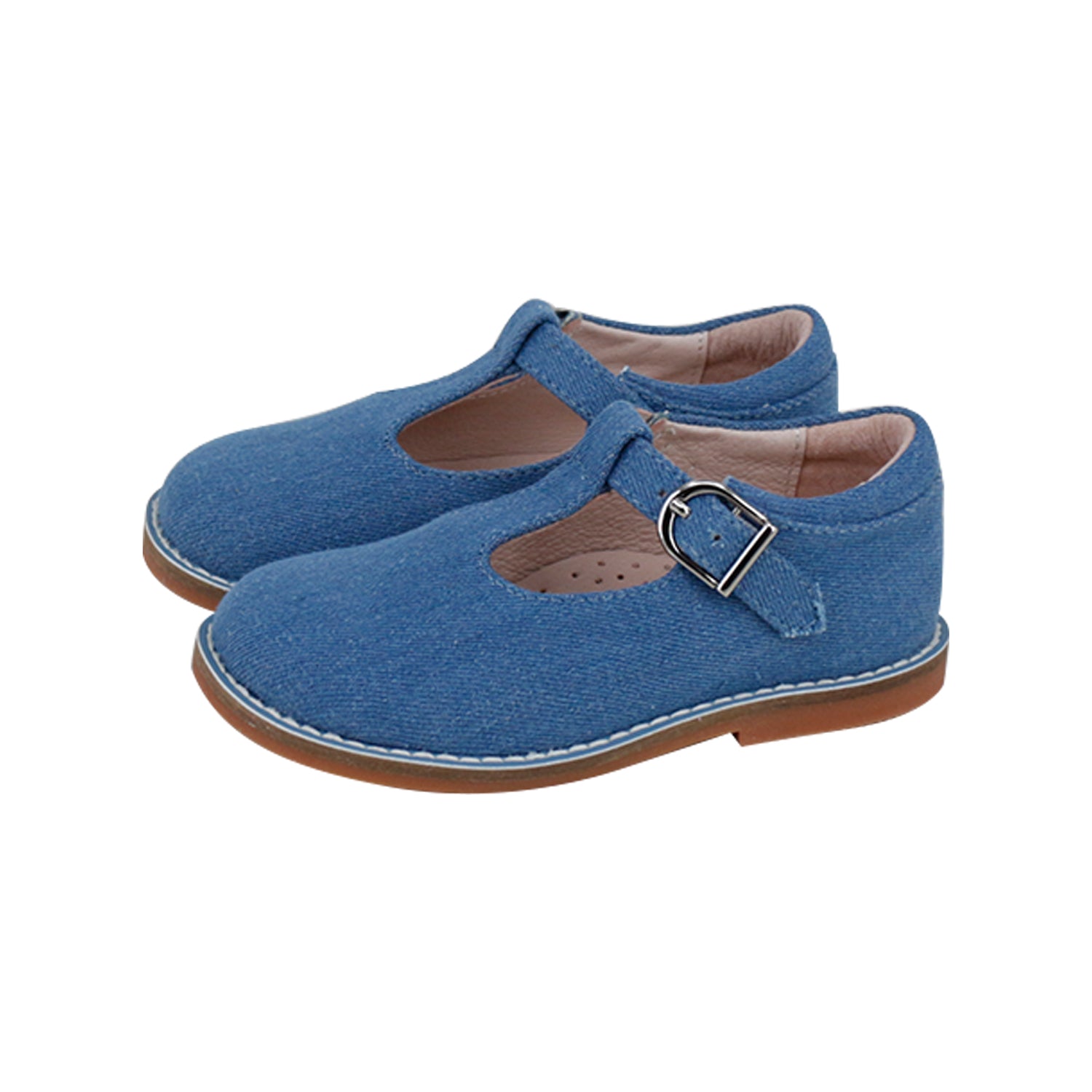 Blue Denim 2 T-Strap