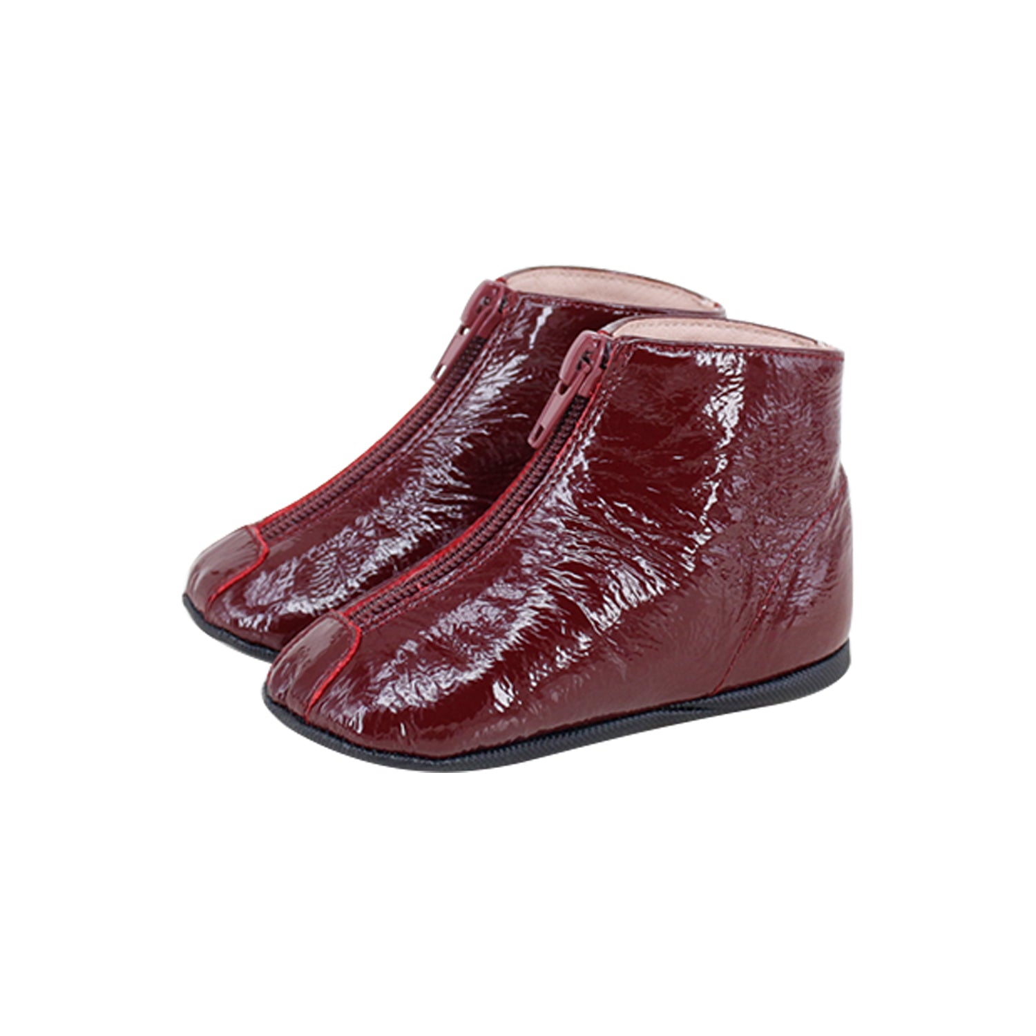 Model 4 Burgundy Patent Soft Sole