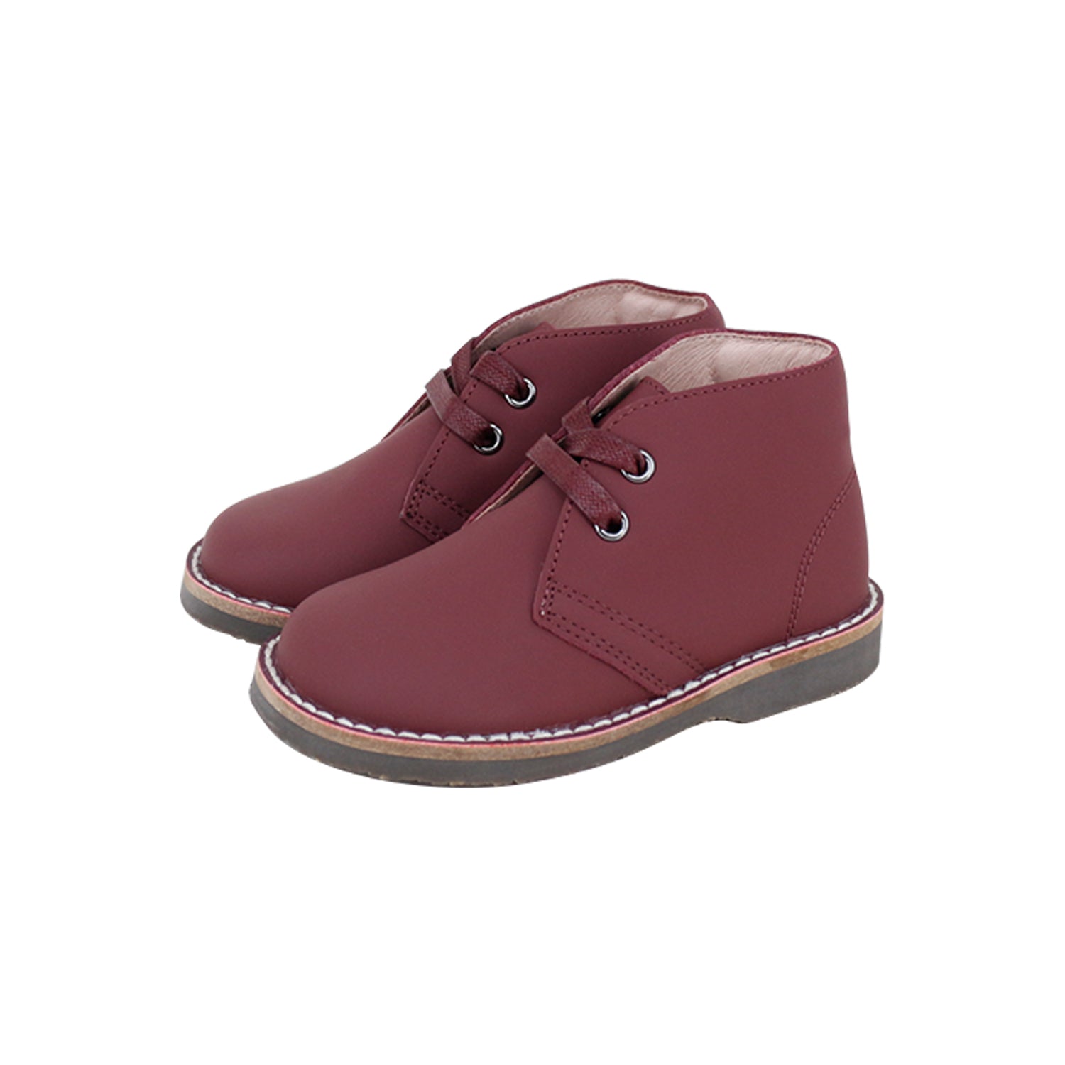 Model 7 Silky Leather Burgundy Outer-sole High-top