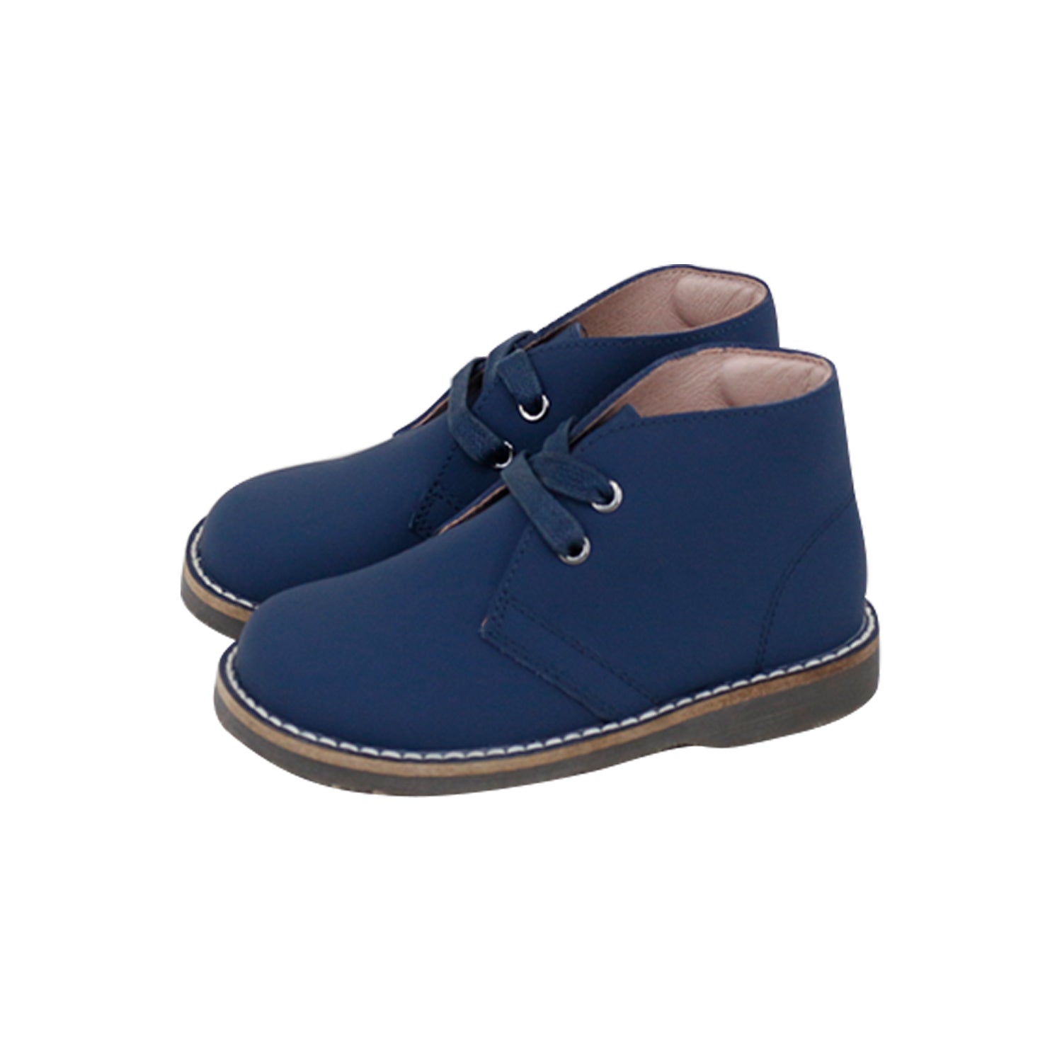 Model 7 Silky Leather Navy Outer-sole High-top