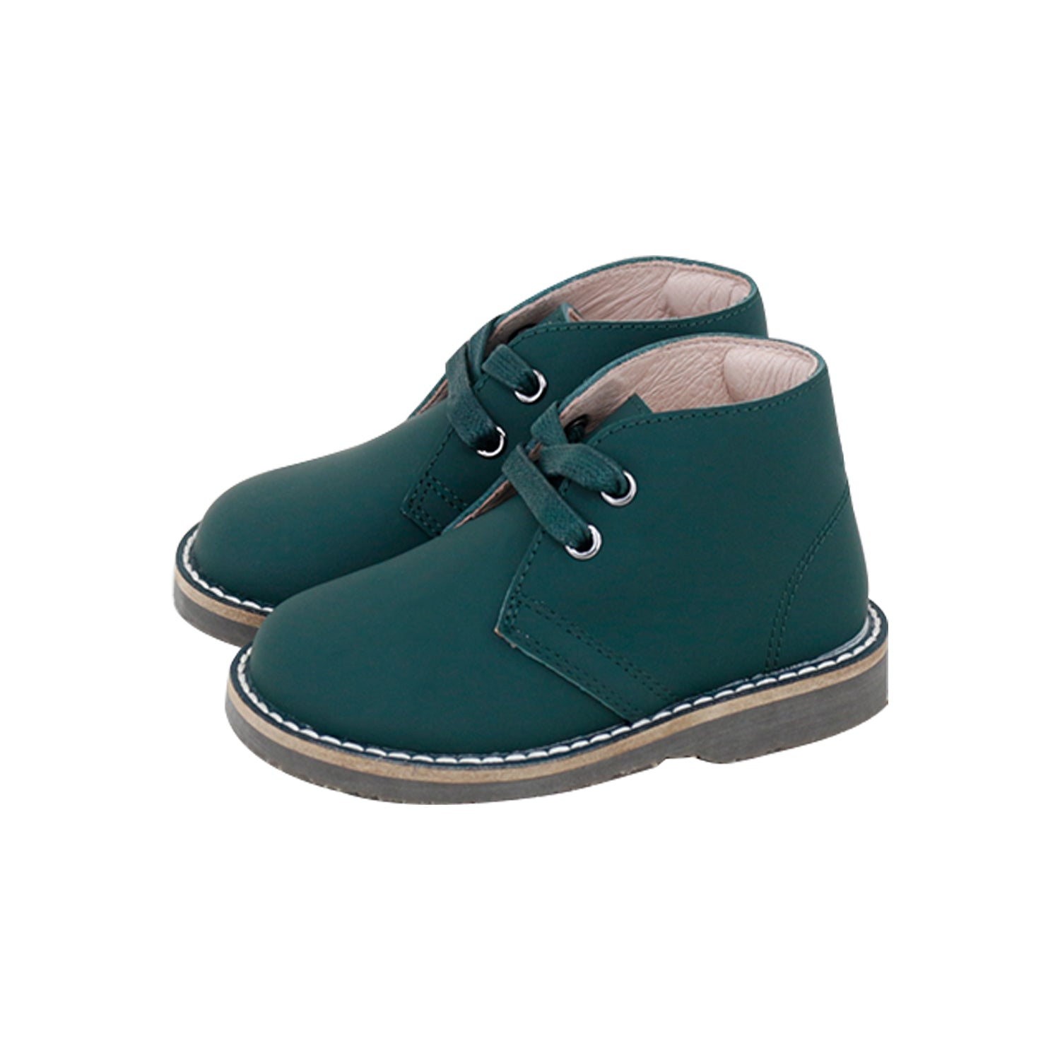 Model 7 Silky Leather Green Outer-sole High-top