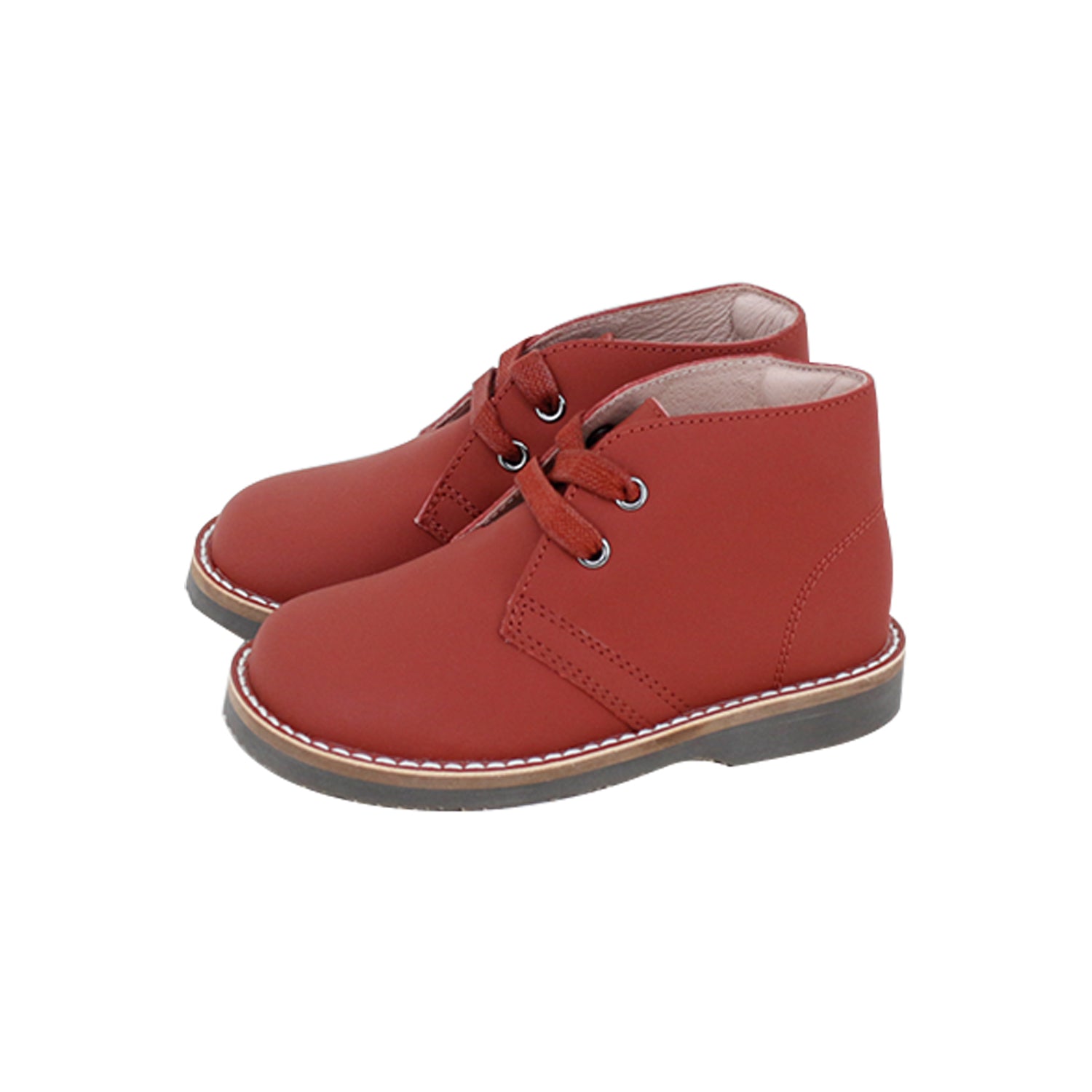 Model 7 Silky Leather Rust Outer-sole High-top