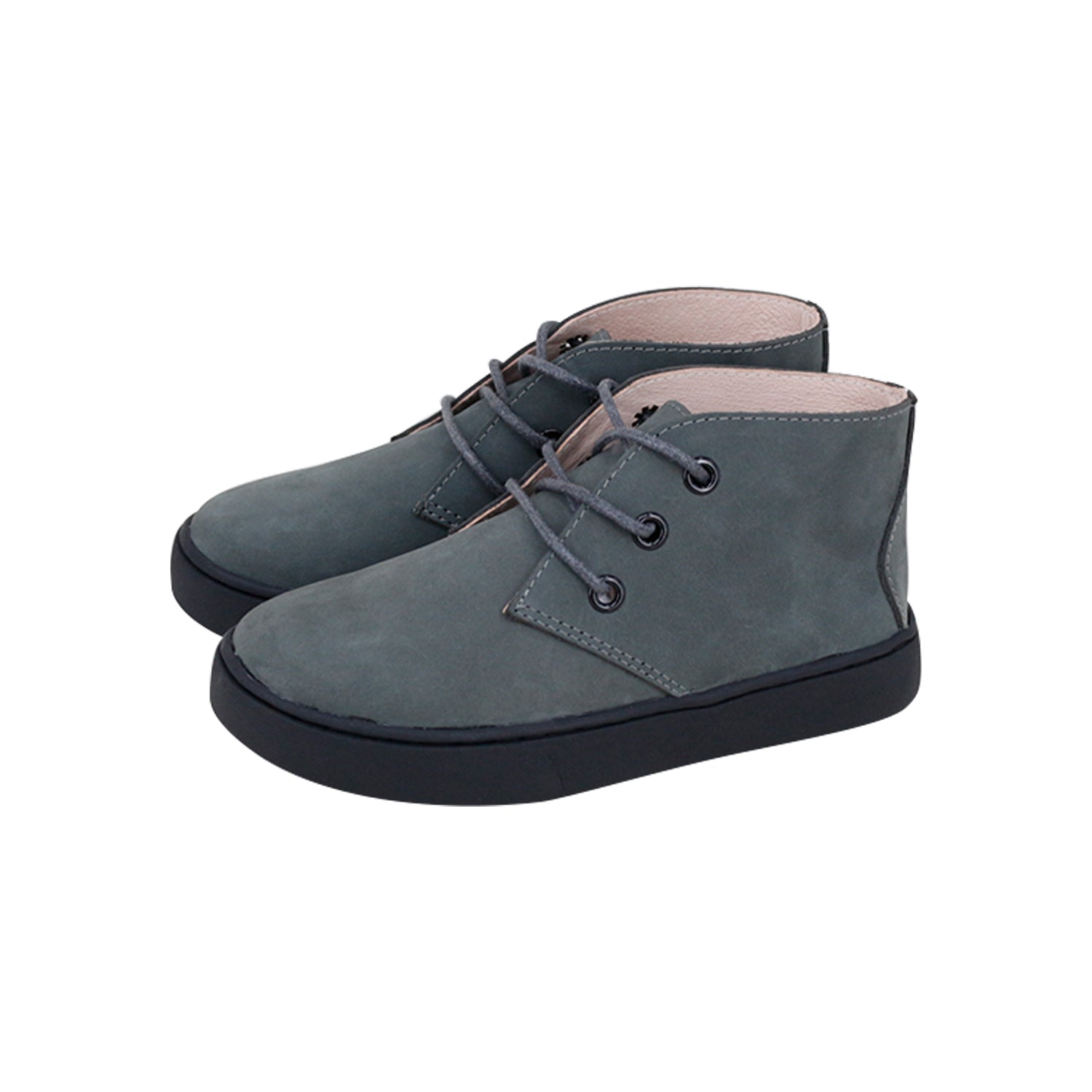 Model A2 Dark Gray Nubuck High-Top Laces
