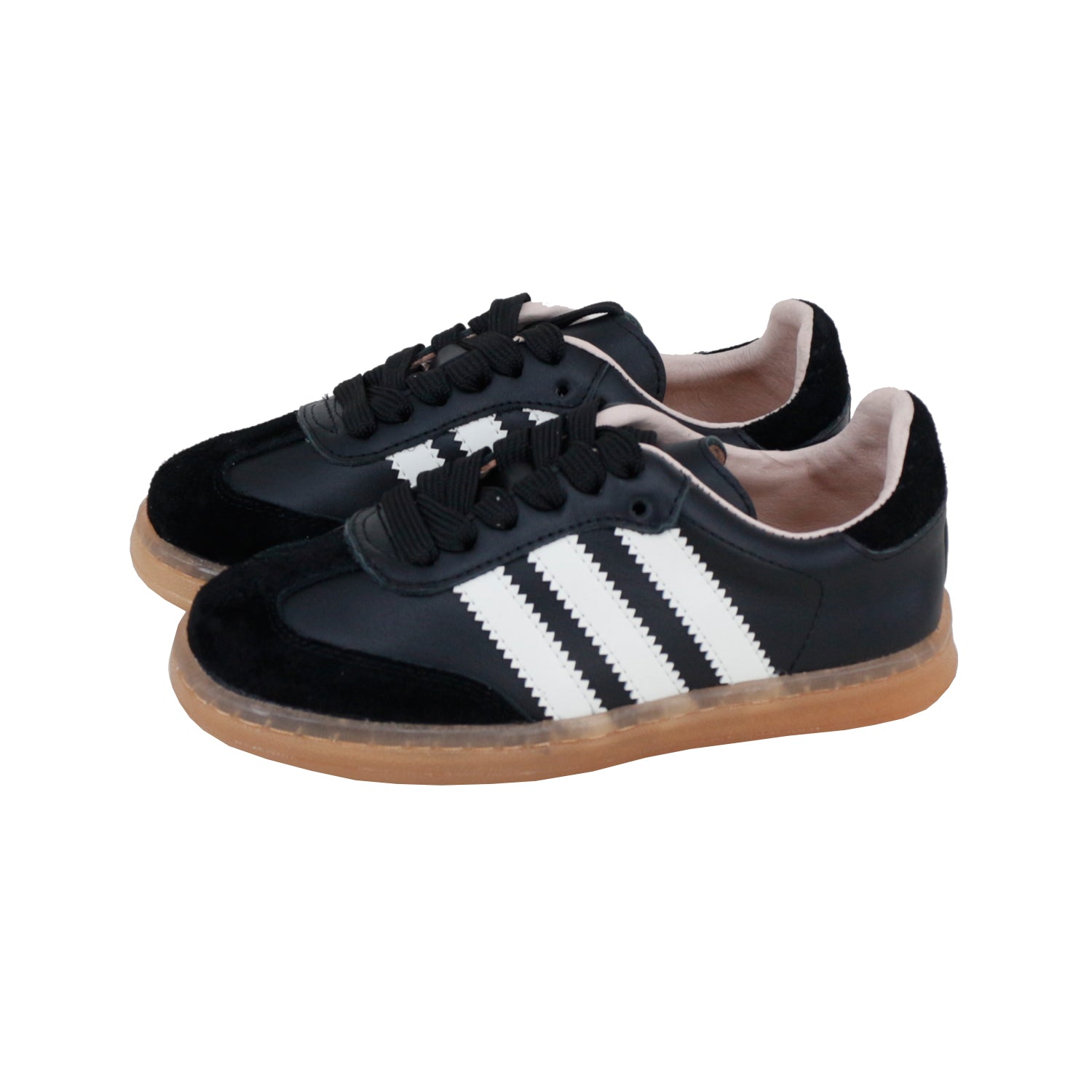 Black+White Laces Sneakers