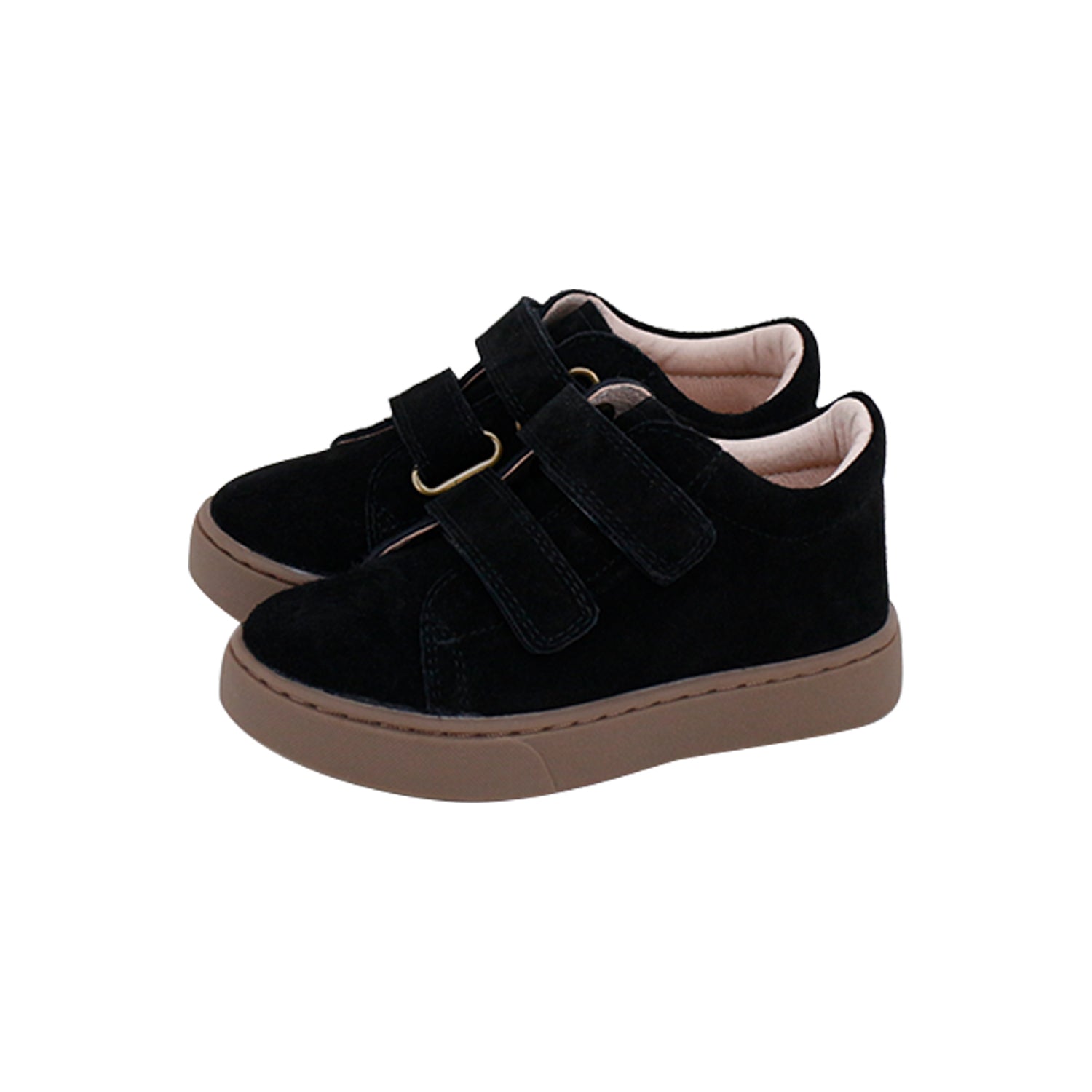 Model A3 Black Suede High-Top Double Velcro