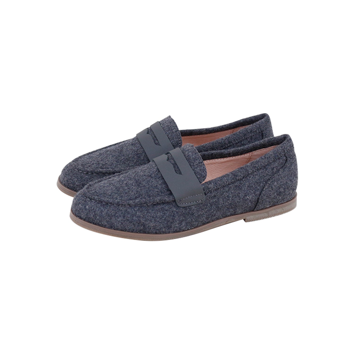 Model B2 Gray Wool + Leather  Shabbos Loafer