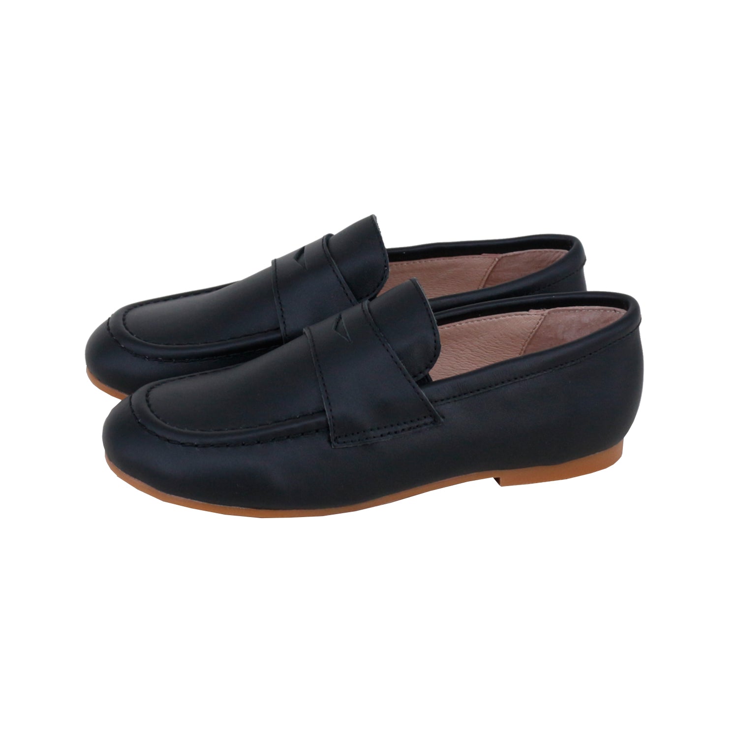 Black Leather Penny Loafer