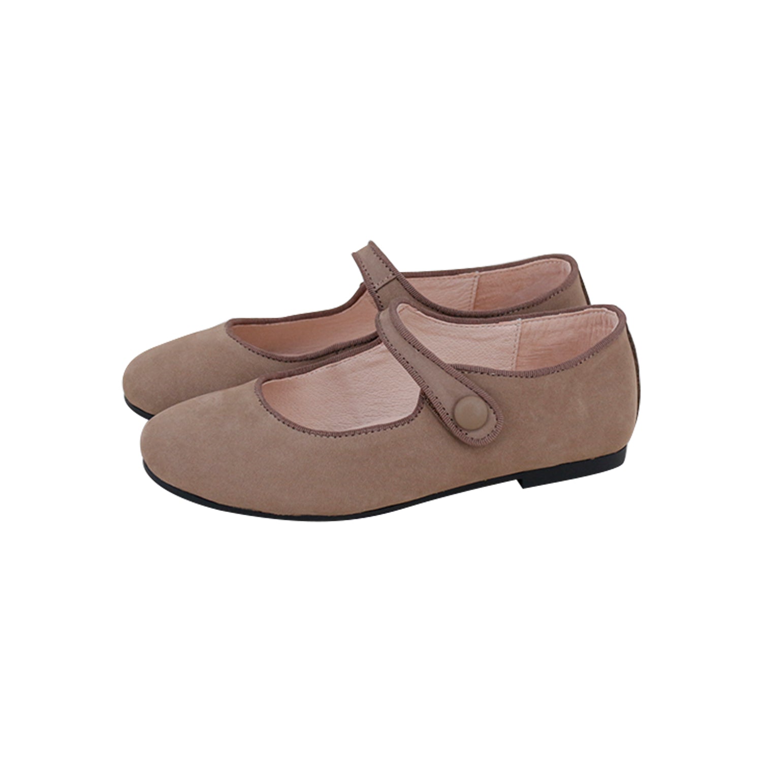 Model F1 Brown Nubuck Mary Jane Velcro