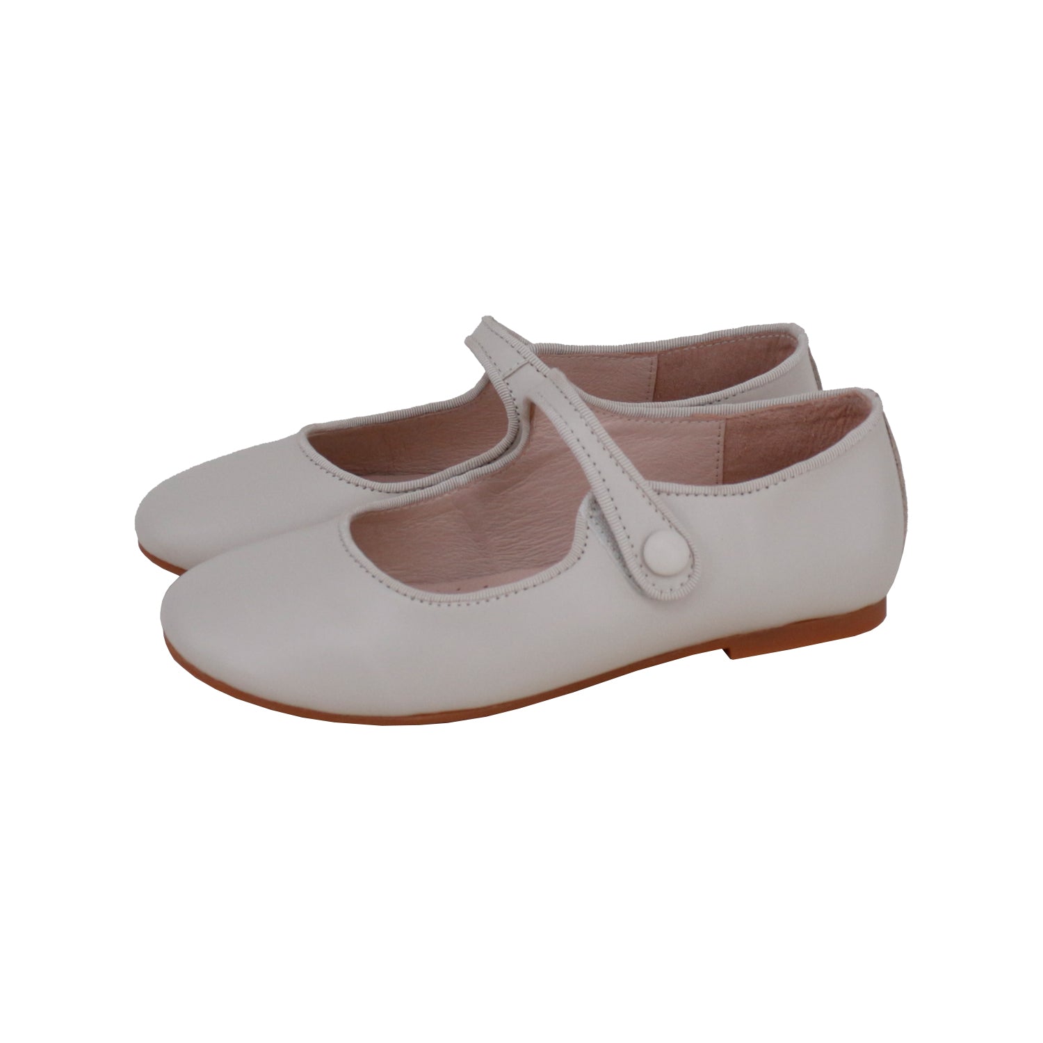 Cream Mary Jane Velcro