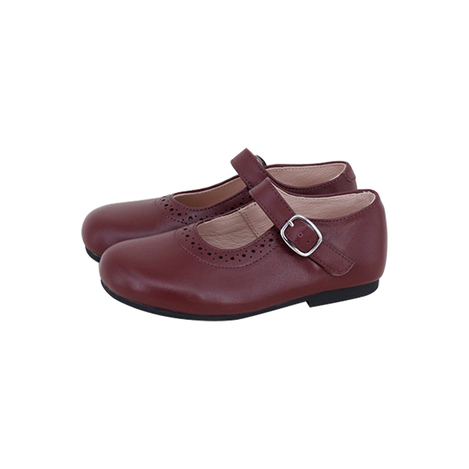 Model F8 Burgundy Classic Mary Jane Buckle