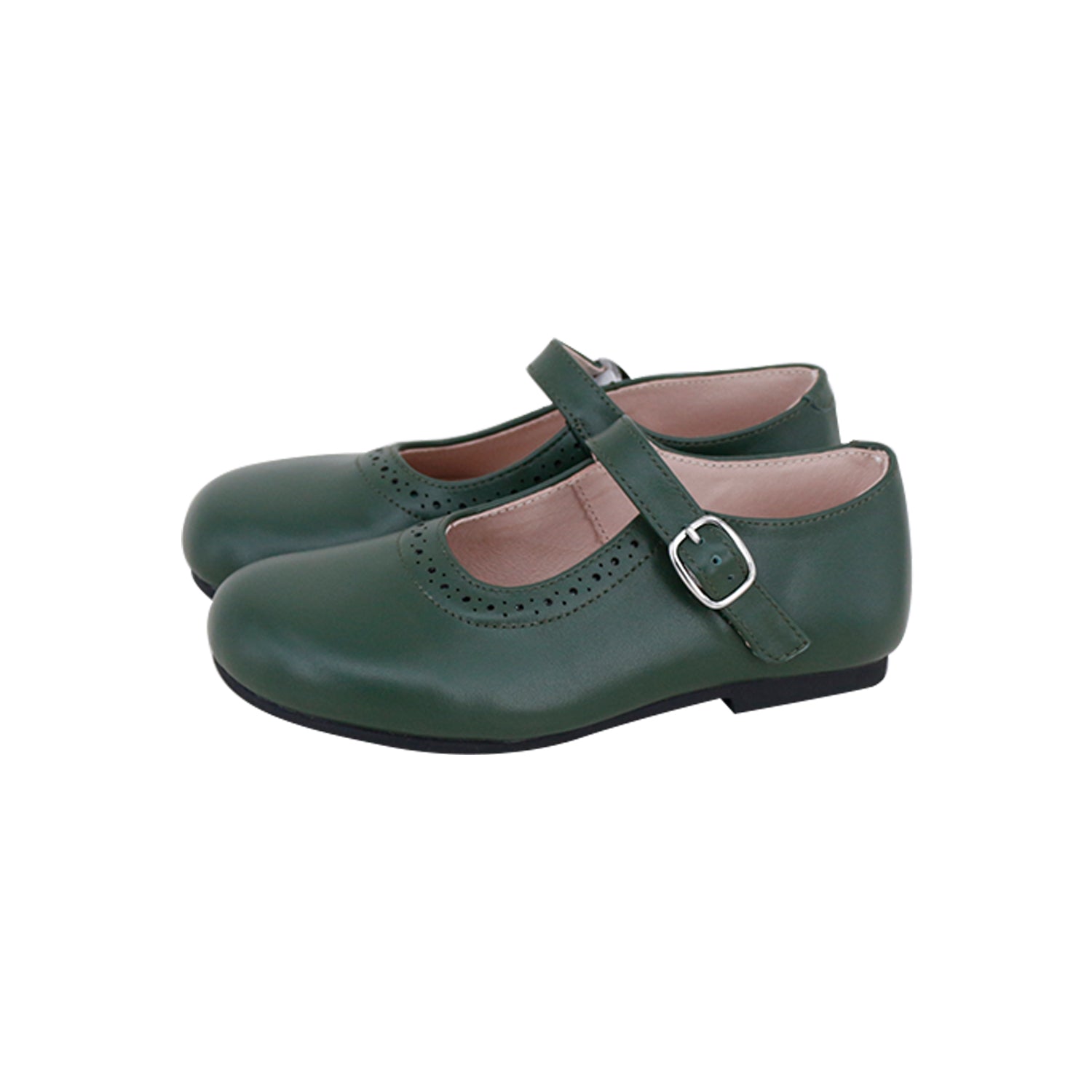 Model F8 Green  Classic Mary Jane Buckle