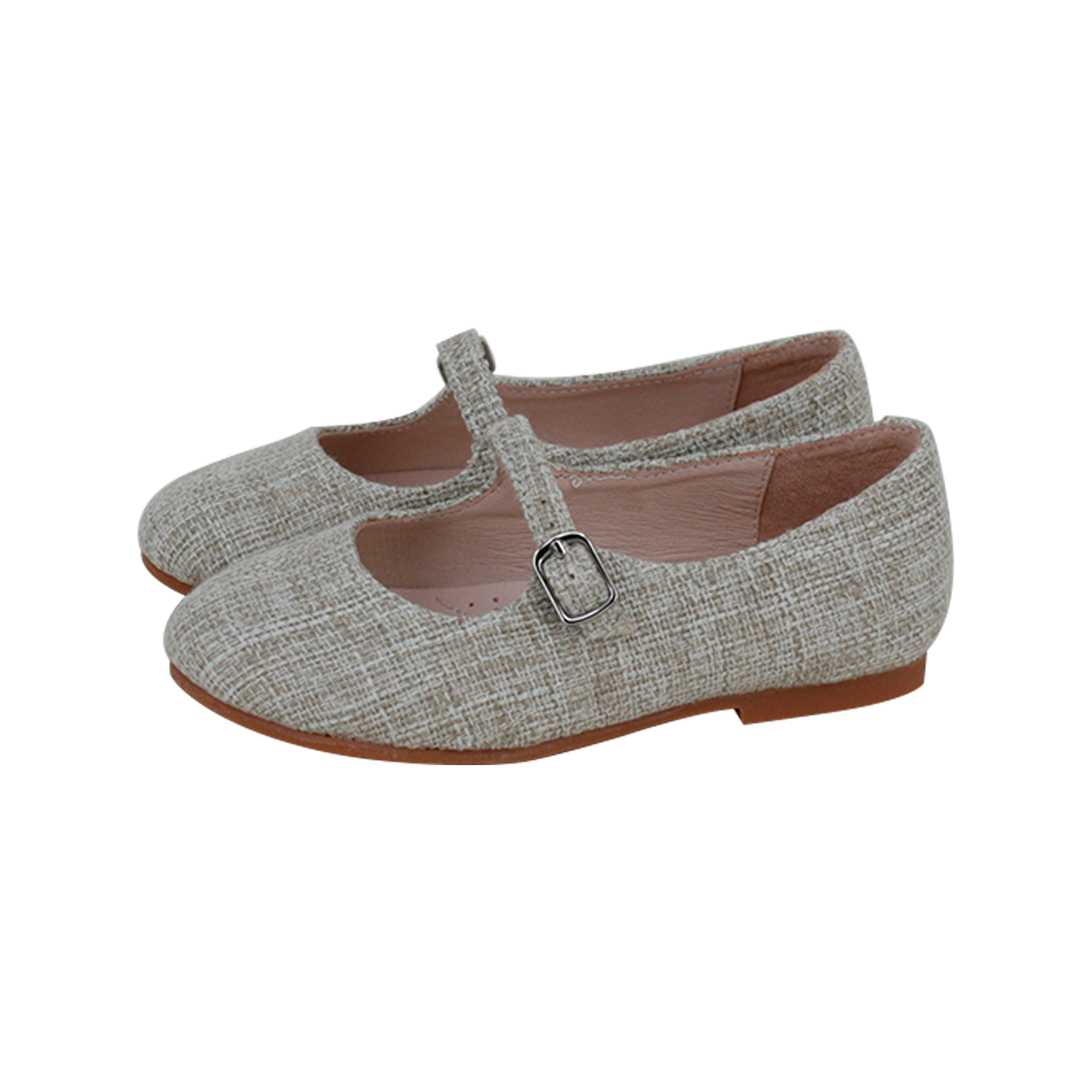 Beige Linen Front Strap