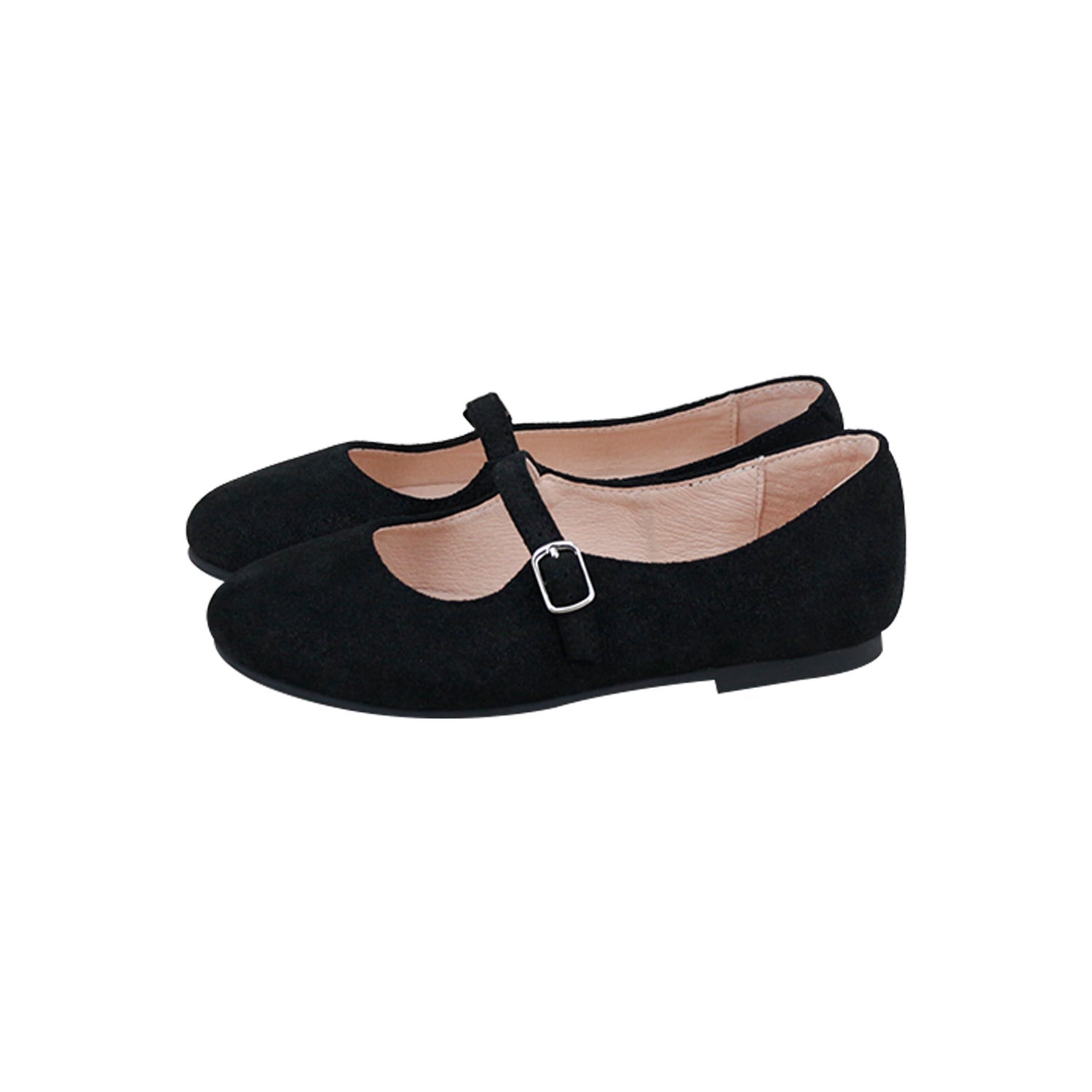 Model G Black Embossed Front Strap Mary Jane