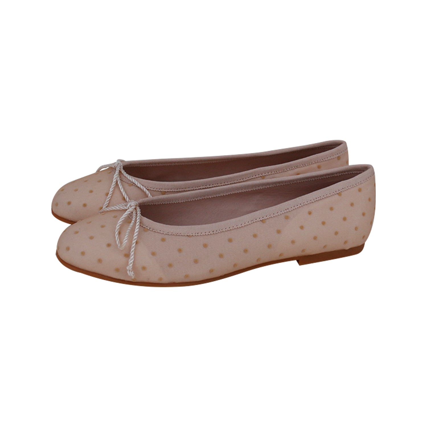 Mesh Polka Dots Ballet Flat