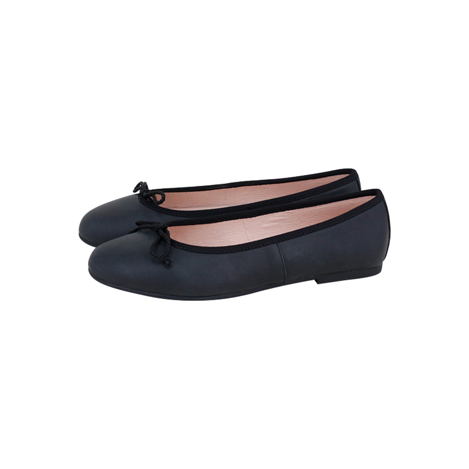 Model K Black Embossed Ballet Flat