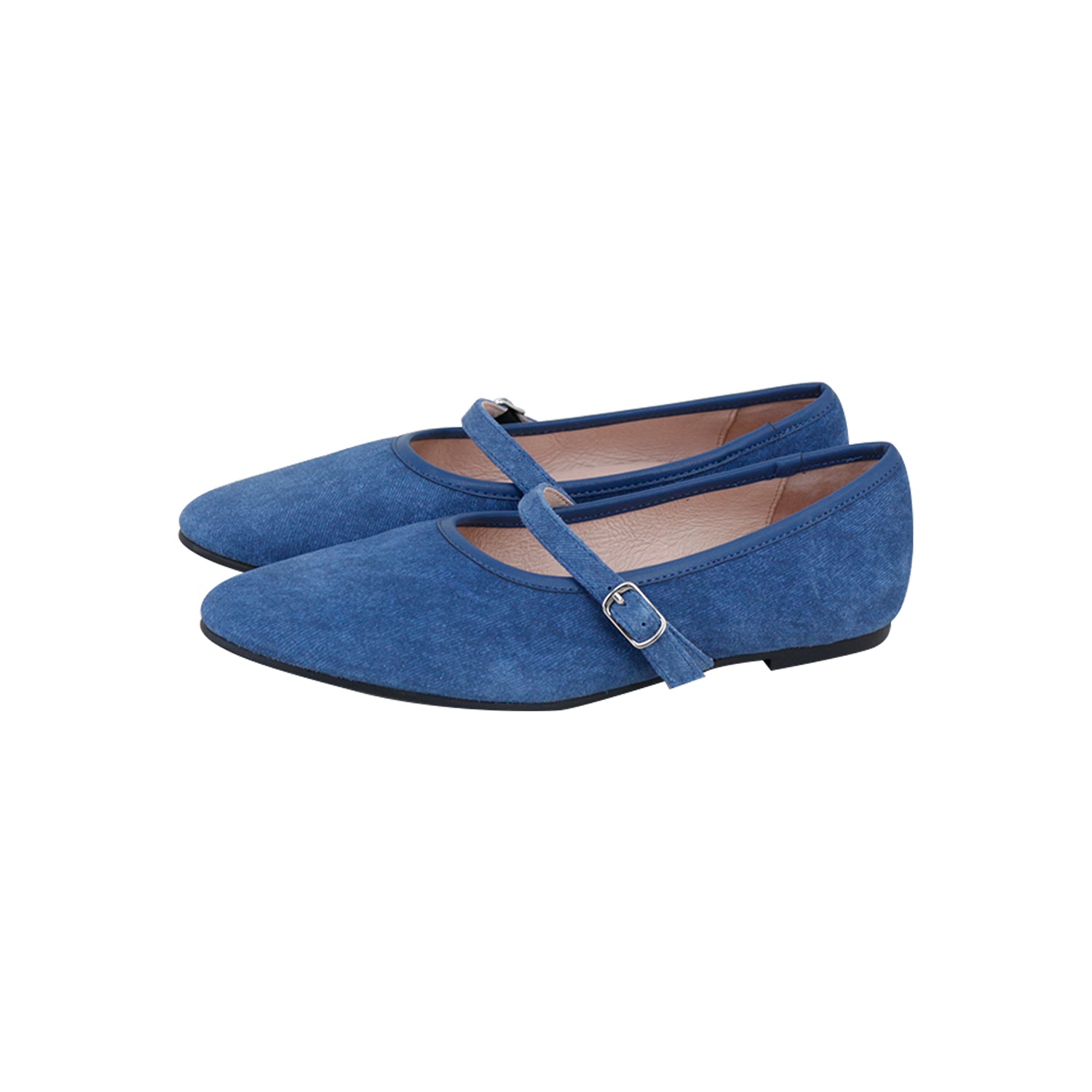 Model L1 Blue Denim Leather Buckle Strap