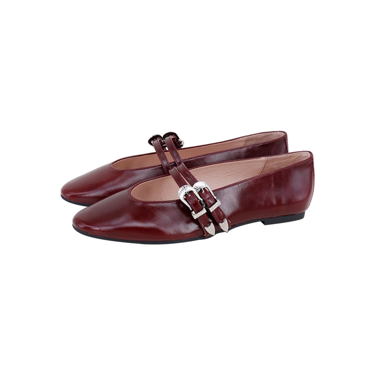 Model L2 Burgundy Waxed Double Buckle