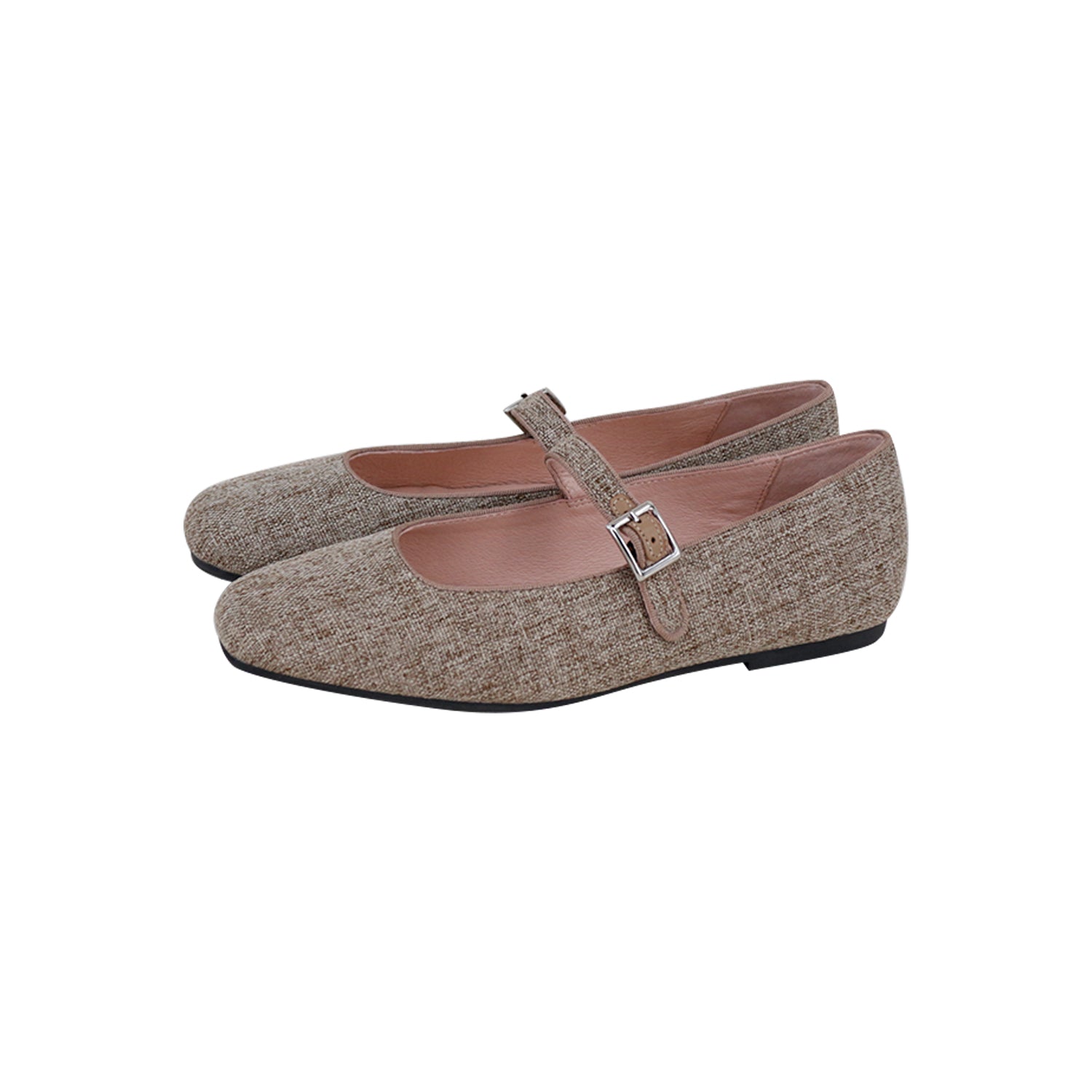 Model P Brown Tweed Square Front Mary Jane