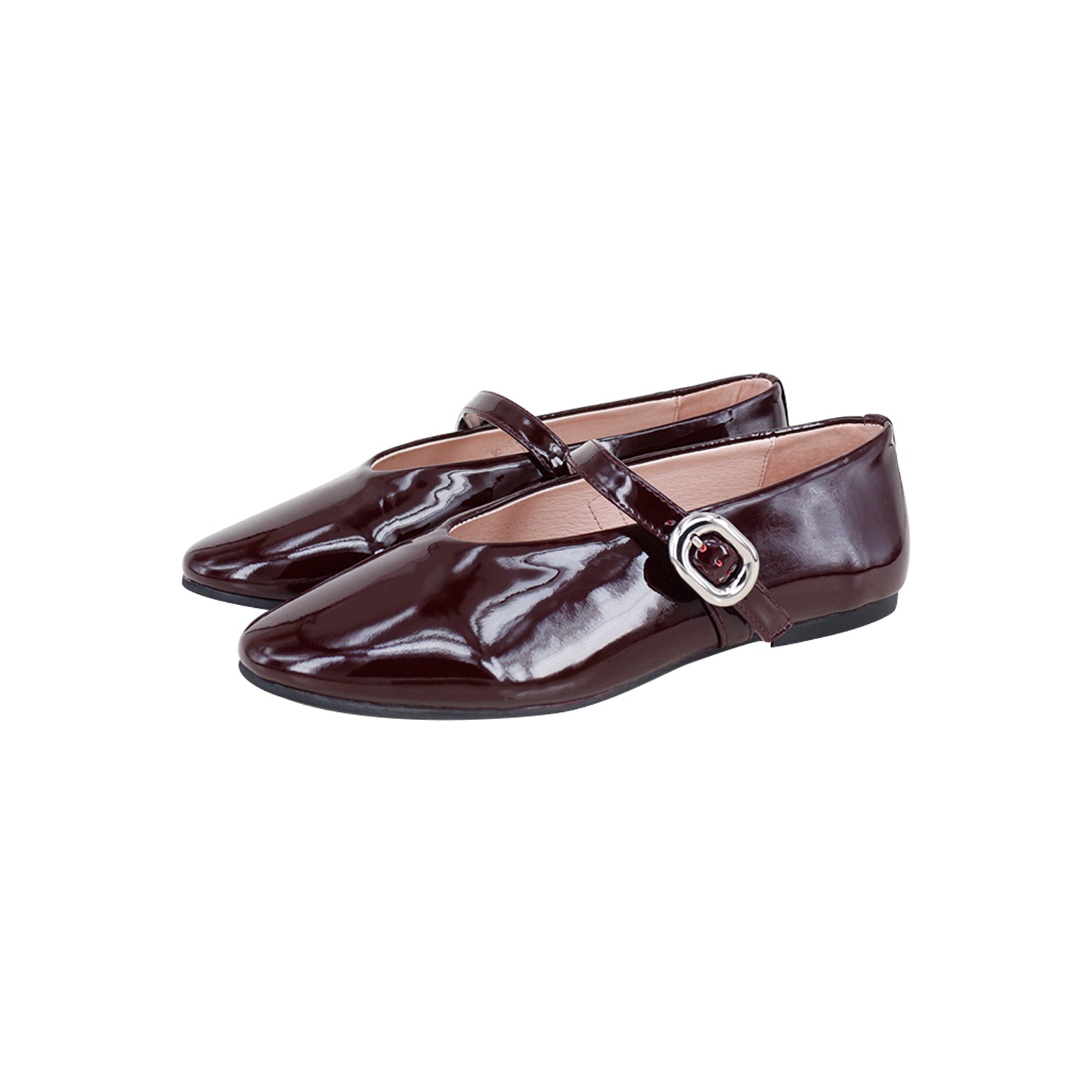 Model S Dark Burgundy Patent Mary Jane Single Strap