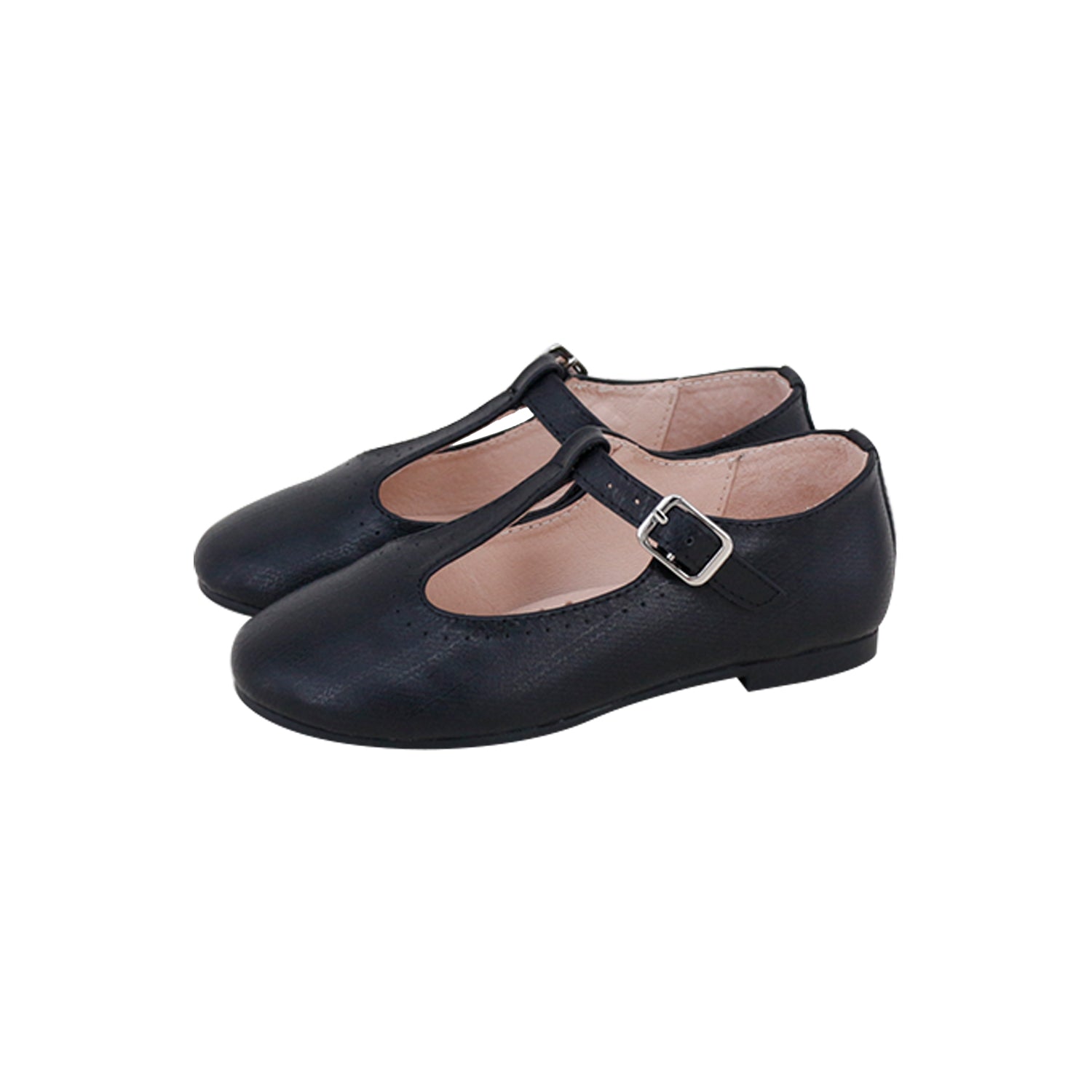 Model T Black Embossed T-Strap