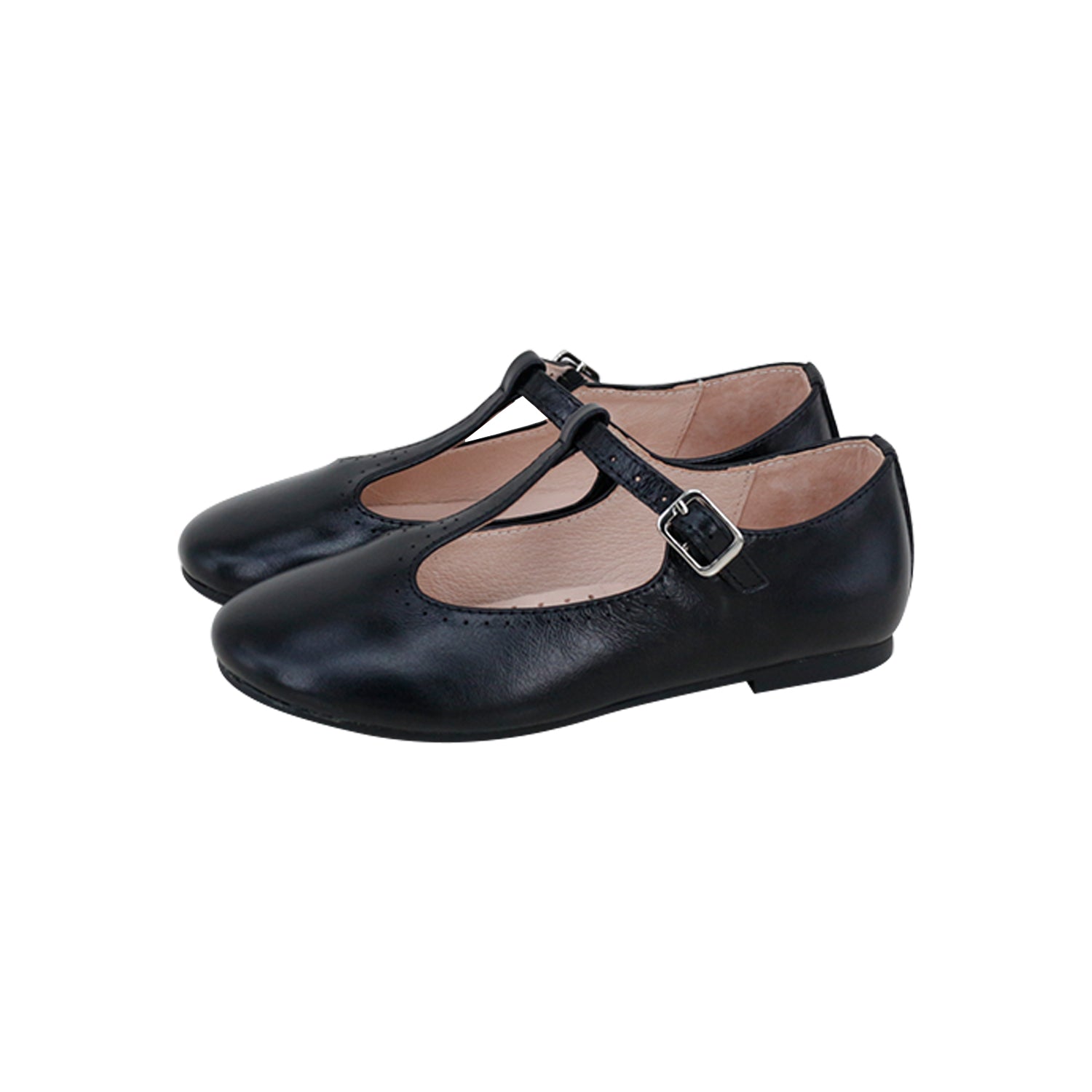Model T Black Waxed B  T-Strap