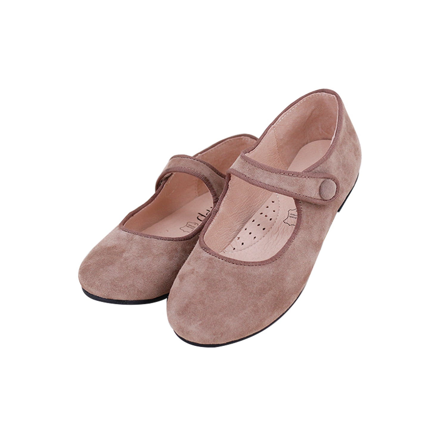 Mary Jane Lamb Leather Taupe